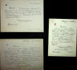 Lettre autographe sign&eacute;e. H&eacute;l&egrave;ne Ghica (?-?), princesse roumaine, vice-pr&eacute;sidente de la comit&eacute; de la Croix-Rouge roumaine, b&eacute;n&eacute;vole &agrave; l'h&ocirc;pital ...