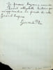 Lettre autographe sign&eacute;e. G&eacute;rard Plon (1917-2002), journaliste. 