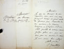 Lettre autographe sign&eacute;e &agrave; Escudier. Eug&egrave;ne Gautier (1822-1878), violoniste, compositeur, organiste, deuxi&egrave;me prix de Rome en 1842. 