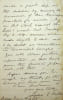 Lettre autographe sign&eacute;e &agrave; une autre f&eacute;ministe, Fran&ccedil;oise de Lacoste. Lydia Becker (1827-1890), astronome britannique, &eacute;crivain, suffragette, ...