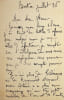 Lettre autographe sign&eacute;e. Georges de Bonnerive dit Georges de Lys (1855-1931), &eacute;crivain, officier. 