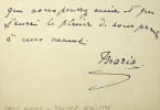Lettre autographe sign&eacute;e. Marie-Sophie de Bavi&egrave;re (1841-1925), duchesse de Calabre, reine des Deux-Siciles, sour de la fameuse Sissi. 
