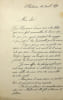 Lettre autographe sign&eacute;e. [Iran, Perse, Qajar] Aqa Mo?ammad-?Ali Amin-e ?azrat [Mohamed-Ali Amin-e Hazrat] (?-ca.1893?), un des sept fils (l'ain&eacute;) de ...