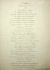 Po&egrave;me manuscrit in&eacute;dit. [Po&eacute;sie] Anonyme. 