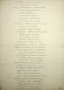 Po&egrave;me manuscrit in&eacute;dit. [Po&eacute;sie] Anonyme. 