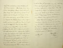 Lettre autographe sign&eacute;e. Adolphe Simonis dit Empis (1795-1868), &eacute;crivain. 
