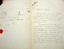 Lettre autographe sign&eacute;e. J&eacute;r&ocirc;me Pichon (1812-1869), fameux bibliophile, pr&eacute;sident de la Soci&eacute;t&eacute; des Bibliophiles Fran&ccedil;ois, bibliographe. 