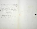 Lettre autographe sign&eacute;e. J&eacute;r&ocirc;me Pichon (1812-1869), fameux bibliophile, pr&eacute;sident de la Soci&eacute;t&eacute; des Bibliophiles Fran&ccedil;ois, bibliographe. 