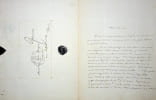 Lettre autographe sign&eacute;e. J&eacute;r&ocirc;me Pichon (1812-1869), fameux bibliophile, pr&eacute;sident de la Soci&eacute;t&eacute; des Bibliophiles Fran&ccedil;ois, bibliographe. 