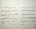Lettre autographe sign&eacute;e au marchand d'estampes Hermann Weber. Johann Gottfried Abraham Frenzel (1782-1855), peintre allemand, graveur, qui s'occupait ...