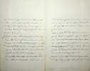 Lettre autographe sign&eacute;e au marchand d'estampes Hermann Weber. Johann Gottfried Abraham Frenzel (1782-1855), peintre allemand, graveur, qui s'occupait ...