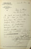 Lettre autographe sign&eacute;e. Eug&egrave;ne Grenier (?-?), militant socialiste, il a publi&eacute; &laquo; Les Socialistes et la guerre &raquo; en 1916. 