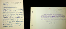 Lettre autographe sign&eacute;e &agrave; Antonina Vallentin Luchaire. [Mussolini] Aline M&eacute;nard-Dorian (1850-1929), salonni&egrave;re, socialiste, f&eacute;ministe, secr&eacute;taire ...