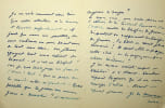 Lettre autographe sign&eacute;e &agrave; Antonina Vallentin Luchaire. [Mussolini] Aline M&eacute;nard-Dorian (1850-1929), salonni&egrave;re, socialiste, f&eacute;ministe, secr&eacute;taire ...