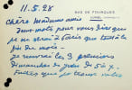 Lettre autographe sign&eacute;e &agrave; Antonina Vallentin Luchaire. Aline M&eacute;nard-Dorian (1850-1929), salonni&egrave;re, socialiste, f&eacute;ministe, secr&eacute;taire internationale ...