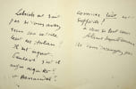 Lettre autographe sign&eacute;e &agrave; Antonina Vallentin Luchaire. Aline M&eacute;nard-Dorian (1850-1929), salonni&egrave;re, socialiste, f&eacute;ministe, secr&eacute;taire internationale ...