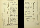 Lettre autographe sign&eacute;e. Youki Foujita (1903-1966), po&eacute;tesse, compagne de Foujita, Desnos et Espinouze ; Henri Espinouze (1915-1982), peintre. 