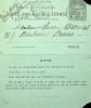 Lettre autographe sign&eacute;e &agrave; Lucien Descaves. Hermine Lecomte du Nou&yuml; (1854-1915), femme de lettres. 