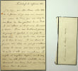 Lettre autographe sign&eacute;e. Henri d'Artois (1820-1883), duc de Bordeaux, comte de Chambord, roi de jure sous le nom d'Henri V.