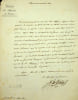Lettre sign&eacute;e. Joseph de Vill&egrave;le (1773-1854), d&eacute;put&eacute;, ministre, pr&eacute;sident du conseil sous Louis XVIII et Charles X. 