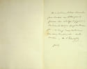 Lettre autographe sign&eacute;e (lot de 3). Ad&egrave;le de Maill&eacute; La Tour Landry (1787-1850), comtesse d'Hautefort, dame de compagnie de la duchesse de Berry. 