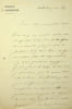 Lettre autographe sign&eacute;e. Augustin Hacquard (1809-1884), pr&ecirc;tre du dioc&egrave;se de Versailles, &eacute;v&ecirc;que de Verdun, originaire d'Epinal. 