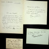 Lettre autographe sign&eacute;e. Francis de Croisset (1877-1937), &eacute;crivain.