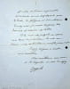 Lettre autographe sign&eacute;e. Jean Cayrol (1910-2005), po&egrave;te, &eacute;crivain, r&eacute;sistant, membre de l'Acad&eacute;mie Goncourt. 