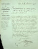 Lettre sign&eacute;e. G&eacute;rard-Maurice Turpin (?-1807), avocat, conseiller du roi, membre de la L&eacute;gion d'Honneur, l'un des trois administrateur du tr&eacute;sor ...