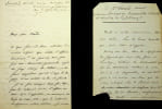 Lettre autographe sign&eacute;e. Jules Senard (1800-1885), avocat, homme politique, d&eacute;put&eacute;, ministre, maire de Saint Cloud, pr&eacute;sident de l'Assembl&eacute;e ...