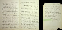 Lettre autographe sign&eacute;e. Jules Senard (1800-1885), avocat, homme politique, d&eacute;put&eacute;, ministre, maire de Saint Cloud, pr&eacute;sident de l'Assembl&eacute;e ...