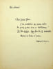 Lettre autographe sign&eacute;e. Marcel Arnac (1886-1931), &eacute;crivain, illustrateur, humoriste, pr&eacute;curseur du roman graphique. 