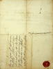 Lettre autographe sign&eacute;e. Pierre-Fran&ccedil;ois de Gall&eacute;an-Gadagne (1672-1737), 2e duc de Gadagne. 