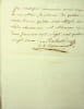 Pi&egrave;ce autographe sign&eacute;e. Fran&ccedil;ois-Charles Malassis de La Cussonni&egrave;re (1743-1829), avocat &agrave; Rouen et Alen&ccedil;on, imprimeur &agrave; Alen&ccedil;on &agrave; partir de 1790. 