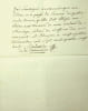 Pi&egrave;ce autographe sign&eacute;e. Fran&ccedil;ois-Charles Malassis de La Cussonni&egrave;re (1743-1829), avocat &agrave; Rouen et Alen&ccedil;on, imprimeur &agrave; Alen&ccedil;on &agrave; partir de 1790. 