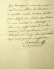 Pi&egrave;ce autographe sign&eacute;e. Fran&ccedil;ois-Charles Malassis de La Cussonni&egrave;re (1743-1829), avocat &agrave; Rouen et Alen&ccedil;on, imprimeur &agrave; Alen&ccedil;on &agrave; partir de 1790. 
