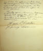 Lettre autographe sign&eacute;e. Henri Chatau (1843-1933), compositeur. 