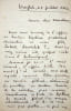 Lettre autographe sign&eacute;e &agrave; Robert Caze. Gustave Rousselot (1849-19..), po&egrave;te, &eacute;crivain suisse. 