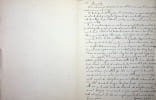 Manuscrit autographe sign&eacute;. Louis Sonolet (1872-1928), homme de lettres, historien. 