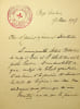 Lettre autographe sign&eacute;e. Ernesta Stern (1854-1926), femme de lettres, philanthrope, salonni&egrave;re, amie de Marcel Proust. 