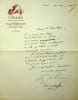Lettre autographe sign&eacute;e. Guy de T&eacute;ramond (1869-1957), po&egrave;te, &eacute;crivain, auteur d'ouvrage de science-fiction (merveilleux scientifique). 