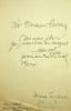 Lettre autographe sign&eacute;e. Herman Teirlinck (1879-1967), &eacute;crivain belge, pr&eacute;cepteur du futur L&eacute;opold III. 