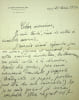 Lettre autographe sign&eacute;e. Joseph Barth&eacute;lemy (1874-1945), juriste, homme politique, ministre de la justice sous le r&eacute;gime de Vichy, signataire de la ...