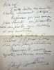 Lettre autographe sign&eacute;e. Joseph Barth&eacute;lemy (1874-1945), juriste, homme politique, ministre de la justice sous le r&eacute;gime de Vichy, signataire de la ...