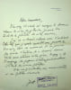 Lettre autographe sign&eacute;e. Joseph Barth&eacute;lemy (1874-1945), juriste, homme politique, ministre de la justice sous le r&eacute;gime de Vichy, signataire de la ...