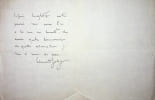 Lettre autographe sign&eacute;e. Edmond Joly (1861-1932), &eacute;crivain belge, s'&eacute;tant int&eacute;ress&eacute; &agrave; l'esth&eacute;tisme, la liturgie, la pi&eacute;t&eacute;, ami de Wladimir Ghika. 