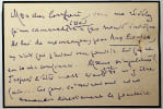 Lettre autographe sign&eacute;e. Georges Pioch (1873-1953), journaliste, homme politique. 