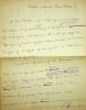 Manuscrit autographe sign&eacute;. Georges Pioch (1873-1953), journaliste, homme politique. 
