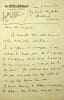 Lettre autographe sign&eacute;e. Maurice Prax (1881-1962), &eacute;crivain, journaliste. 