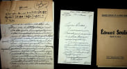 Lettre autographe sign&eacute;e. Edouard Soulier (1870-1938), pasteur, homme politique, d&eacute;put&eacute;. 